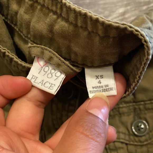 Girls Children’s Place Green Utility Jacket Size XS - Picture 2 of 3